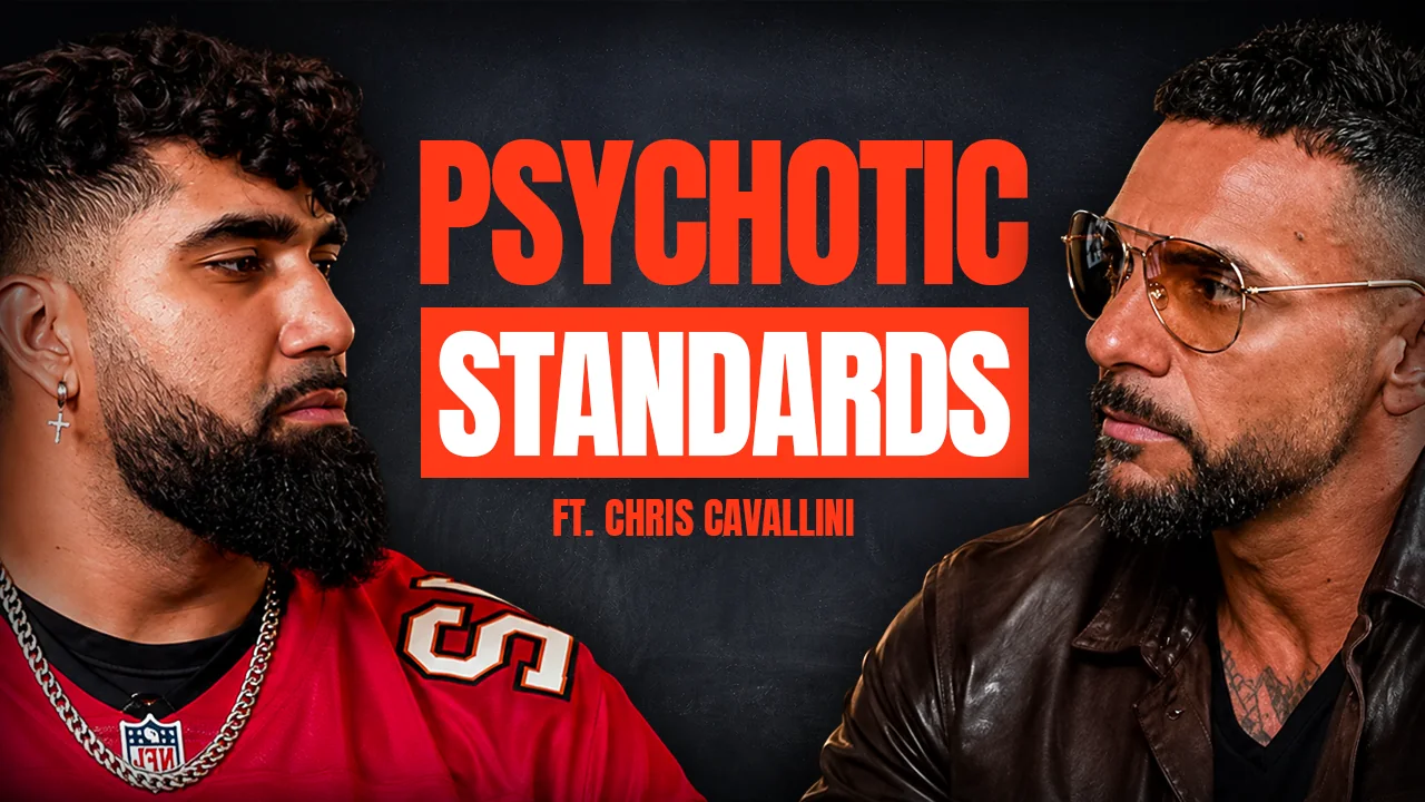 Psychotic Standards ft. Chris Cavallini, a podcast episode thumbnail designed by Pixel Samy